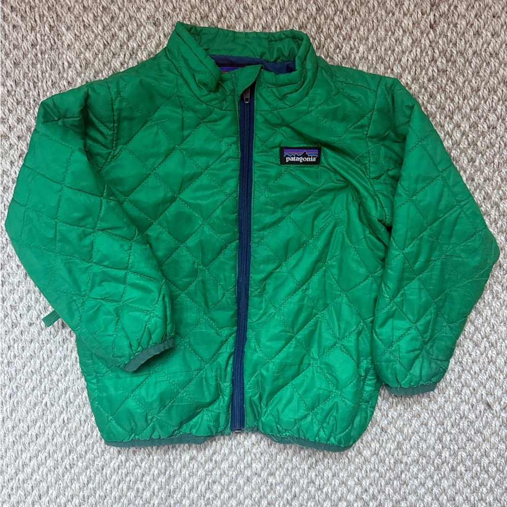 Patagonia Green Quilted Jacket, 2T